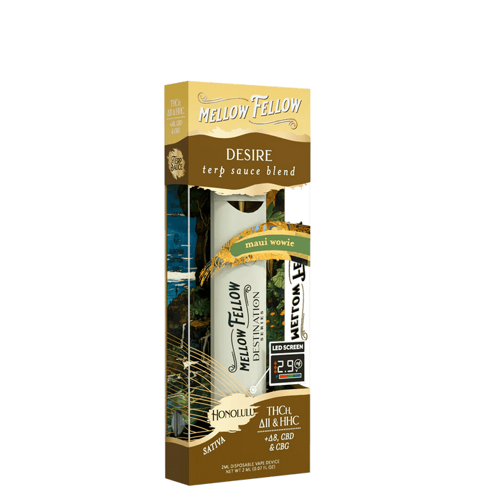 Desire Blend - Destination: Honolulu - Terp Sauce 2ml Disposable Vape - Maui Wowie (Sativa) - Mellow Fellow