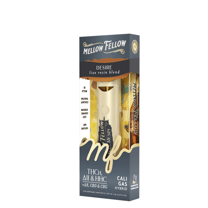 Desire Blend 2ml Live Resin Disposable Vape - Cali Gas (Hybrid) - Mellow Fellow