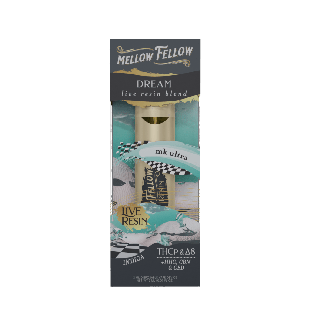 Dream Blend 2ml Live Resin Disposable Vape - MK Ultra (Indica) - Mellow Fellow