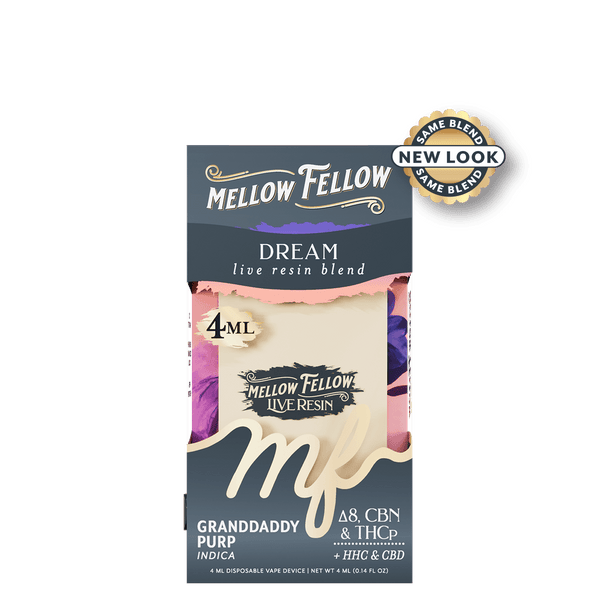 Dream Blend 4ml Live Resin Disposable Vape - Granddaddy Purp (Indica) Dream Blend 4ml Live Resin Disposable Vape - Granddaddy Purp (Indica)