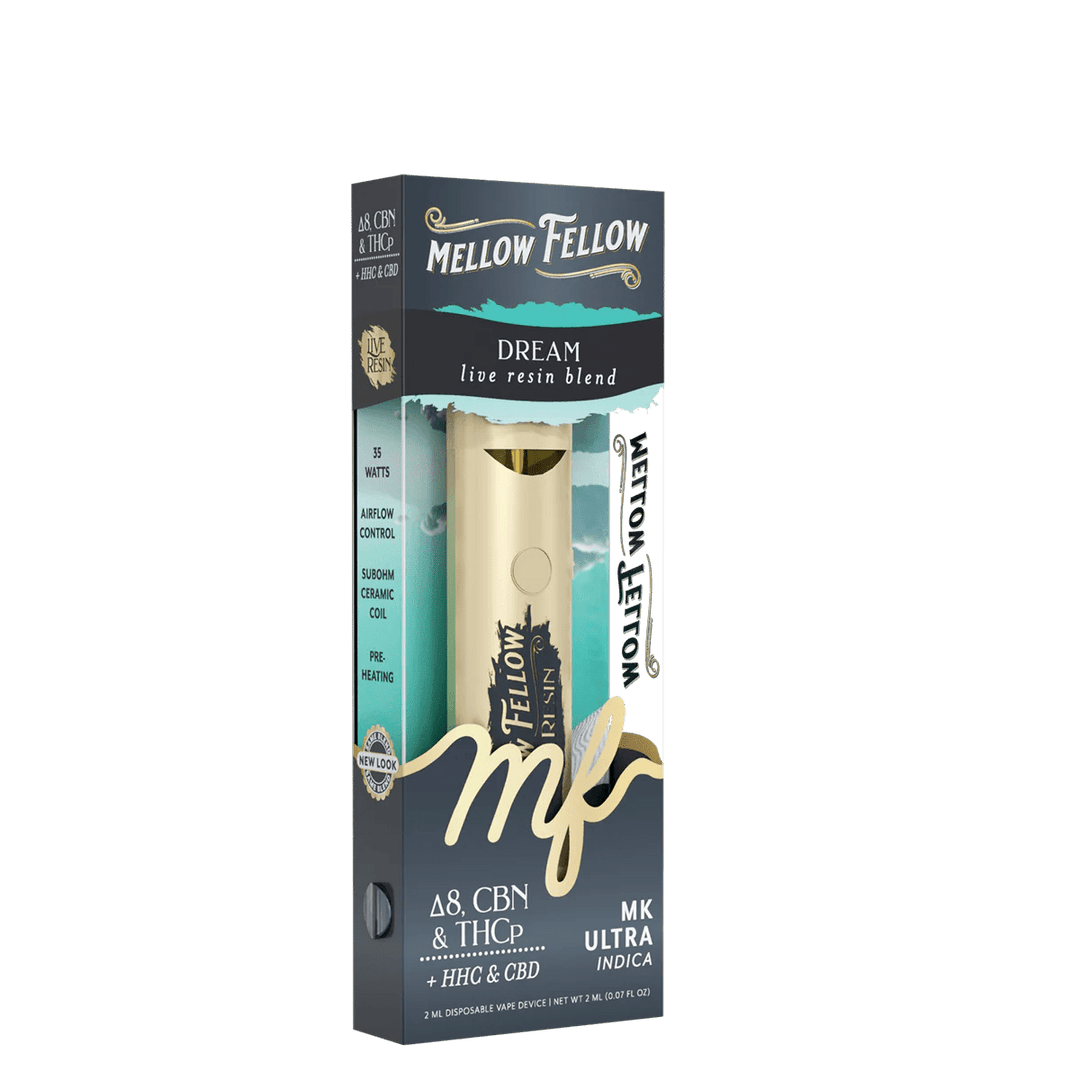 Dream Blend 2ml Live Resin Disposable Vape - MK Ultra (Indica) - Mellow Fellow
