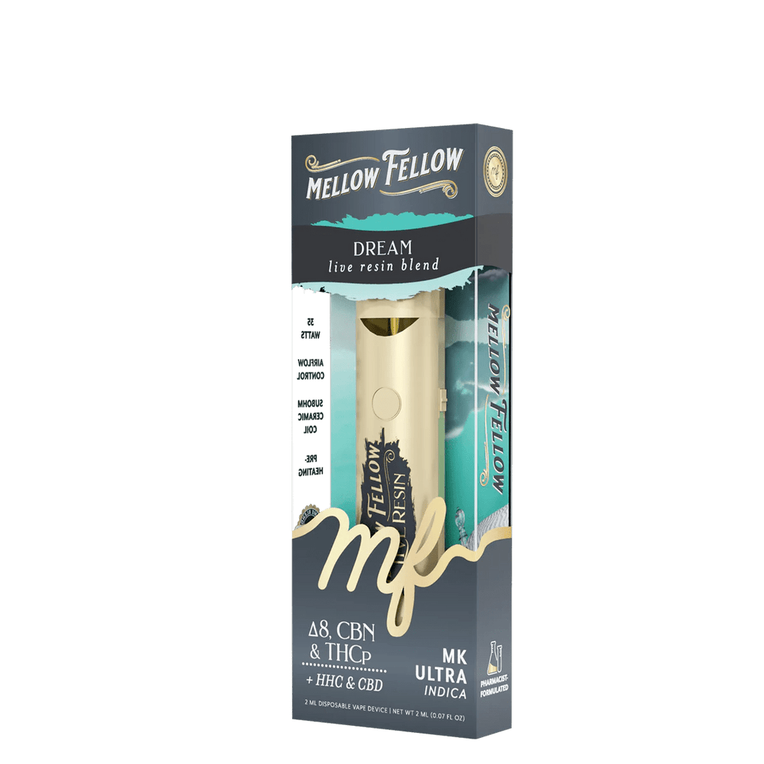 Dream Blend 2ml Live Resin Disposable Vape - MK Ultra (Indica) - Mellow Fellow