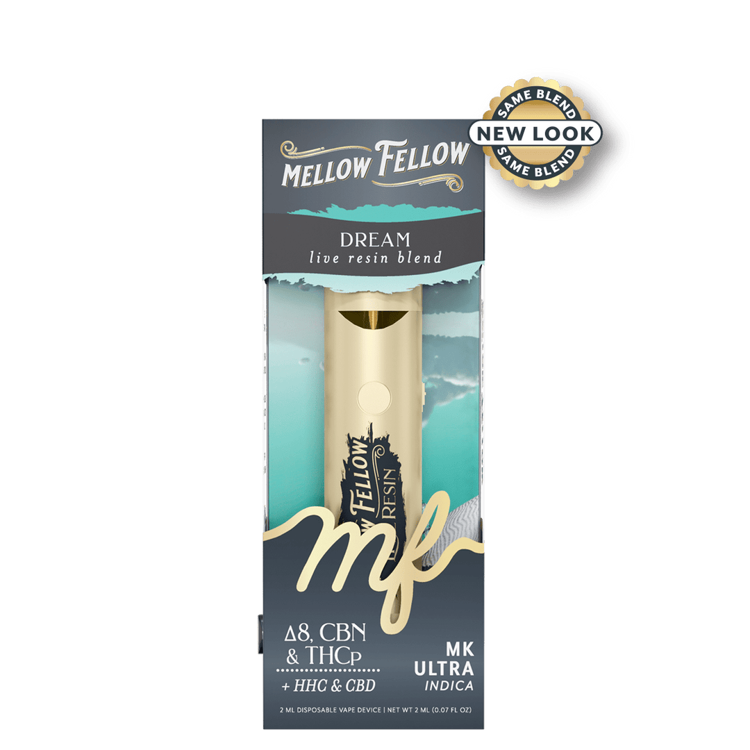 Dream Blend 2ml Live Resin Disposable Vape - MK Ultra (Indica) - Mellow Fellow