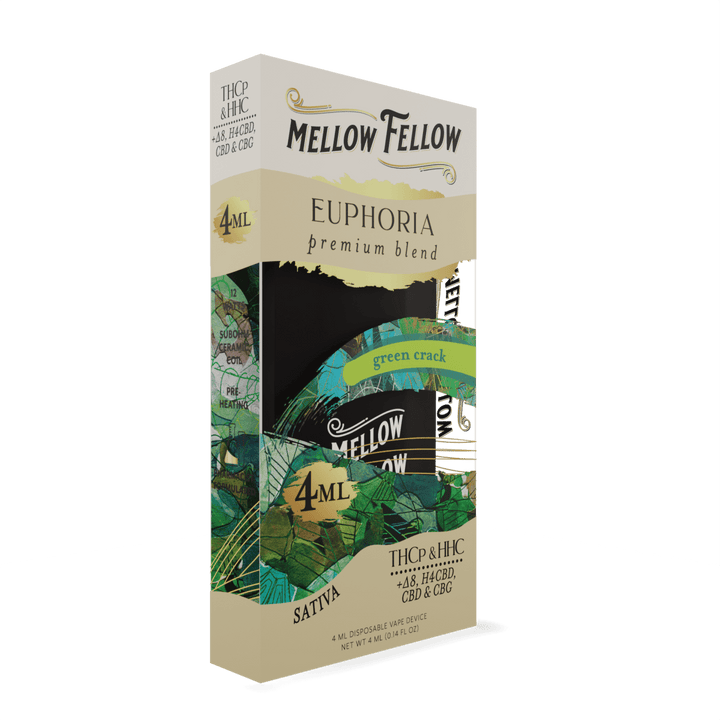 Euphoria Blend 4ML Disposable Vape - Green Crack (Sativa) - Mellow Fellow
