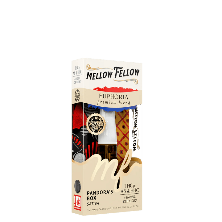 Euphoria Blend 2ml Vape Cartridge - Pandora's Box (Sativa) - Mellow Fellow
