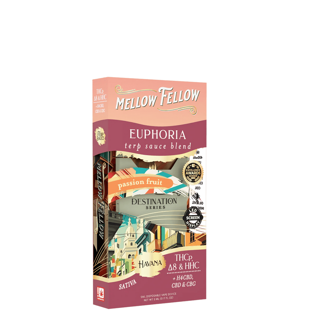 Euphoria Blend Havana - Terp Sauce 5ml Disposable Vape - Passion Fruit (Sativa) - Mellow Fellow