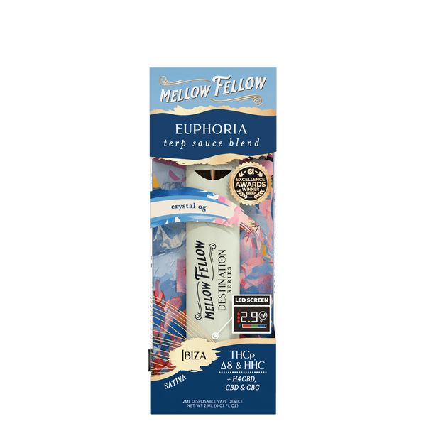 Euphoria Blend - Terp Sauce 2ml Disposable Vape - Crystal OG (Sativa) Euphoria Blend - Terp Sauce 2ml Disposable Vape - Crystal OG (Sativa)