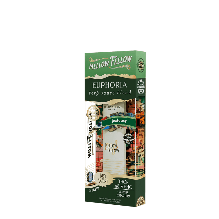 Euphoria Blend - Terp Sauce 1ml Disposable Spinner Vape - Jealousy (Hybrid) - Mellow Fellow
