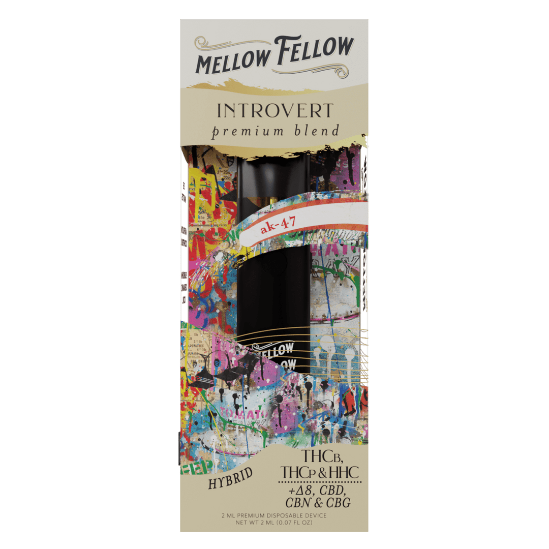 Introvert Blend 2ml Disposable Vape - AK - 47 (Hybrid) - Mellow Fellow