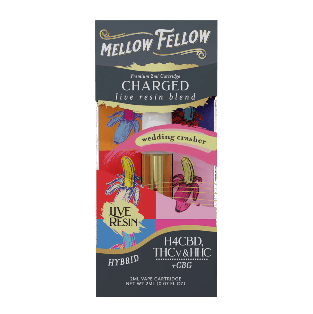 Charged Blend 2ml Live Resin Vape Cartridge - Wedding Crasher (Hybrid) - Mellow Fellow