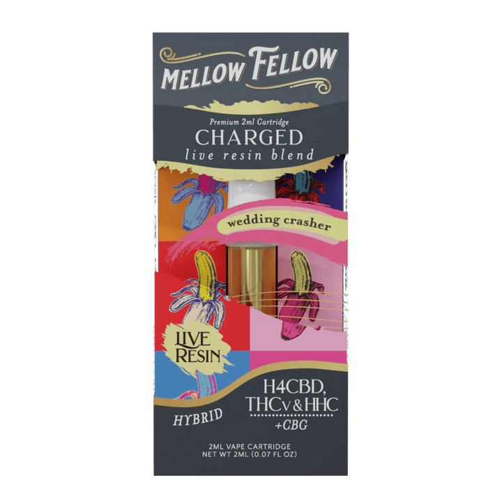 Charged Blend 2ml Live Resin Vape Cartridge - Wedding Crasher (Hybrid) - Mellow Fellow