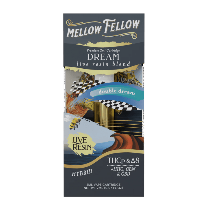 Dream Blend 2ml Live Resin Vape Cartridge - Double Dream (Hybrid) - Mellow Fellow