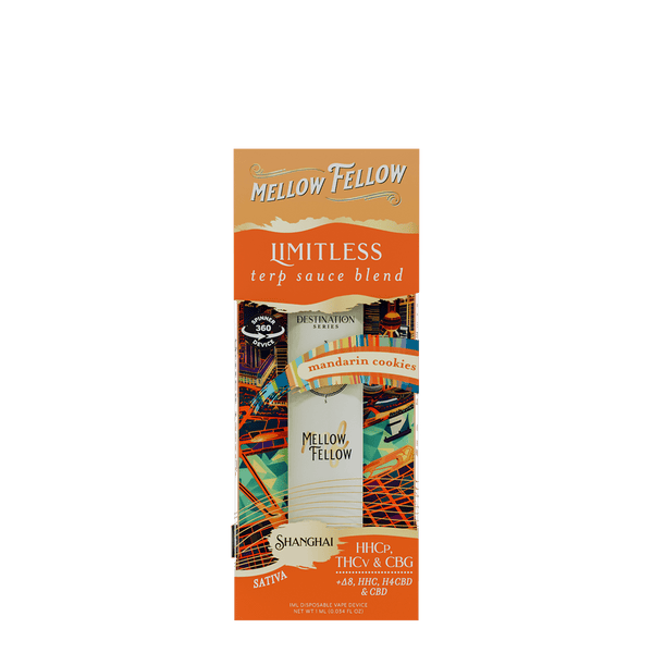 Limitless Blend - Terp Sauce 1ml Disposable Spinner Vape - Mandarin Cookies (Sativa) Limitless Blend - Terp Sauce 1ml Disposable Spinner Vape - Mandarin Cookies (Sativa)