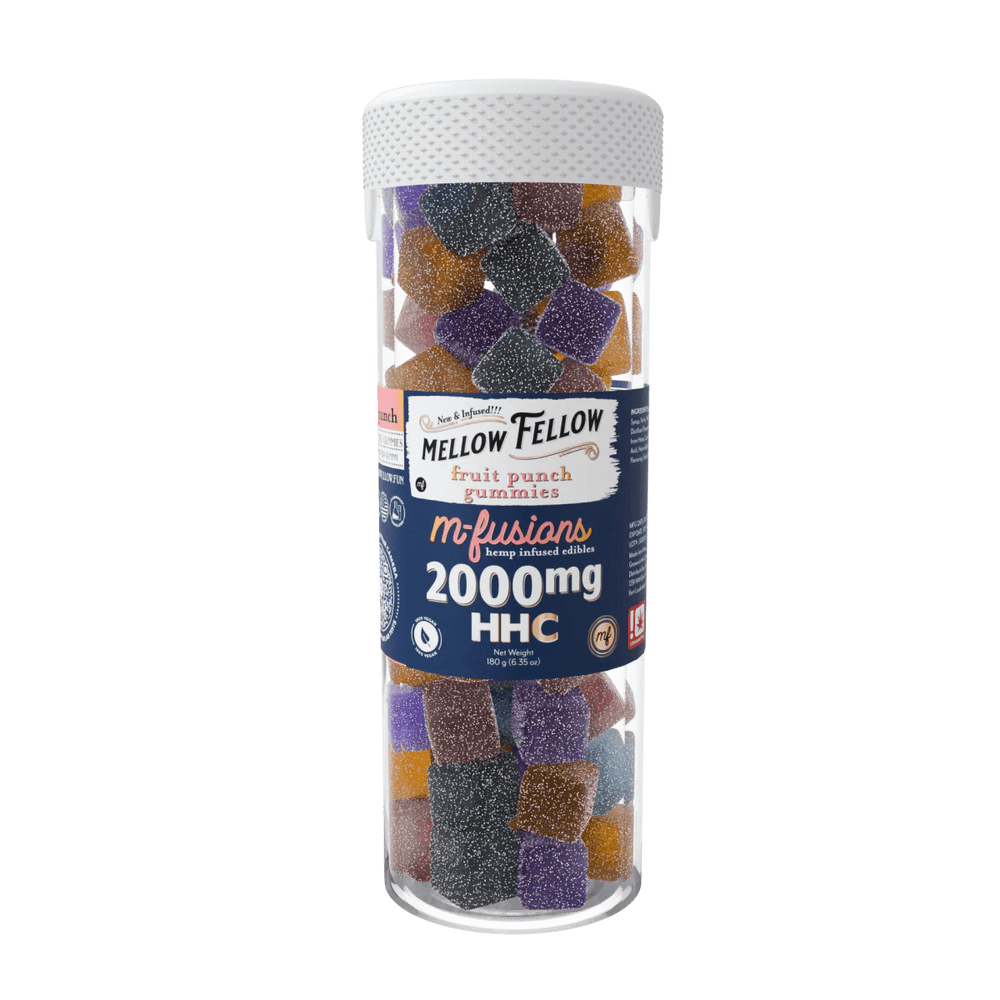 HHC M - Fusions Fruit Punch Gummies - 40 Ct. 2000mg - Mellow Fellow