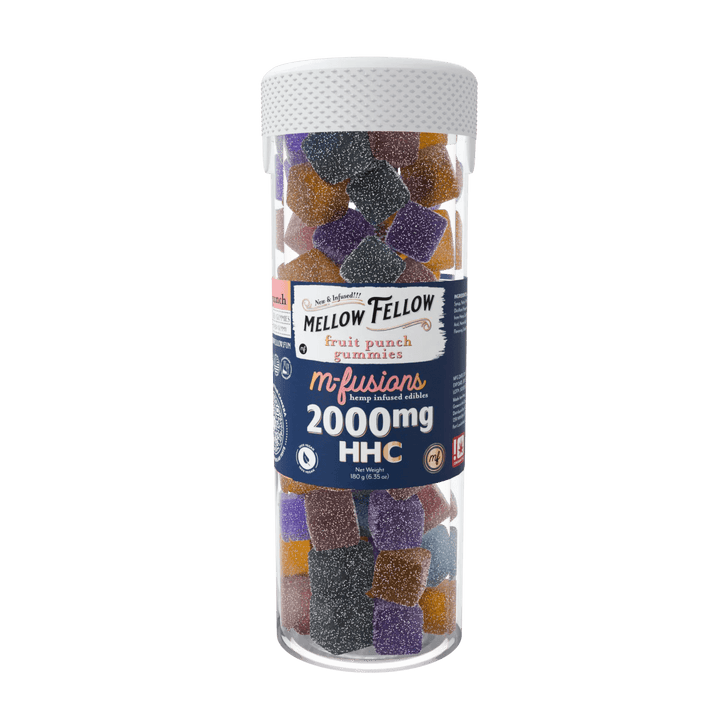 HHC M - Fusions Fruit Punch Gummies - 40 Ct. 2000mg - Mellow Fellow