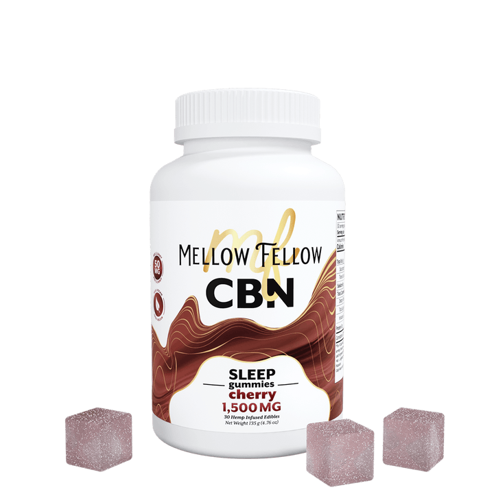 Sleep CBN Gummies - 1500mg - Cherry - Mellow Fellow