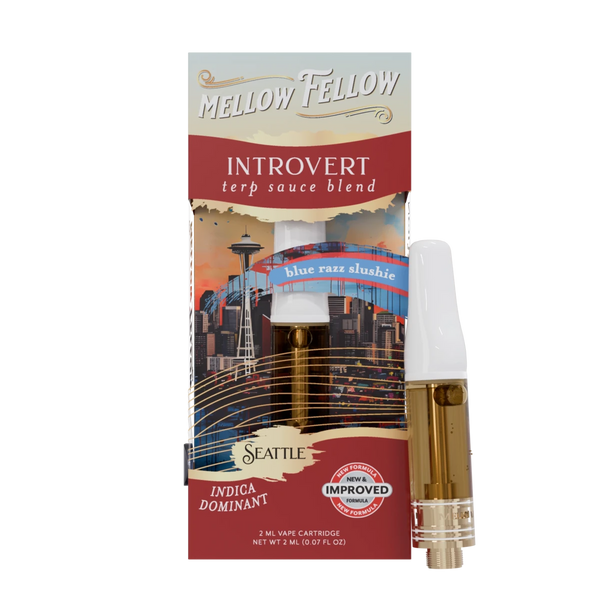 Introvert Blend - Terp Sauce 2ml Vape Cartridge - Blue Razz Slushie (Indica Dom) Introvert Blend - Terp Sauce 2ml Vape Cartridge - Blue Razz Slushie (Indica Dom)