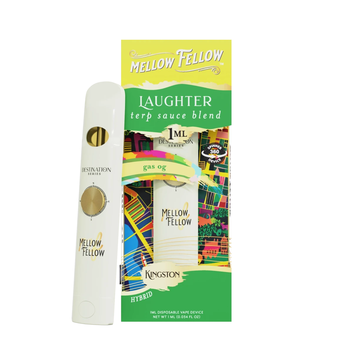 fidget spinner vape disposable Laughter Blend - Terp Sauce 1ml Disposable Spinner Vape