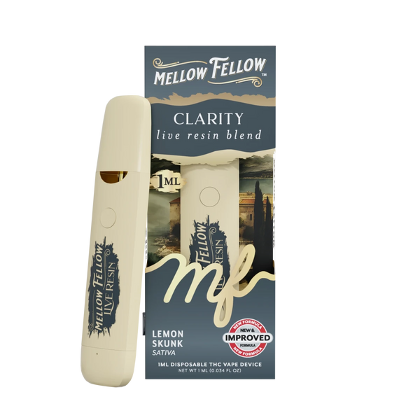 Clarity Blend - Live Resin 1ml Disposable Vape - Lemon Skunk (Sativa Dominant) Clarity Blend - Live Resin 1ml Disposable Vape - Lemon Skunk (Sativa Dominant)