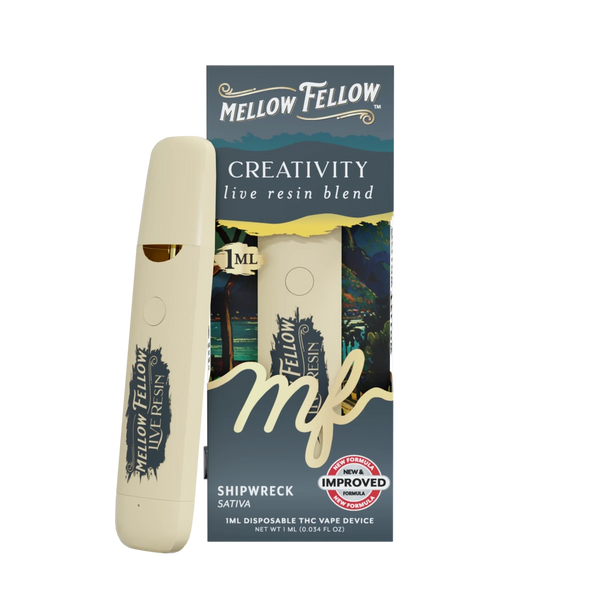 Creativity Blend - Live Resin 1ml Disposable Vape - Shipwreck (Sativa) Creativity Blend - Live Resin 1ml Disposable Vape - Shipwreck (Sativa)