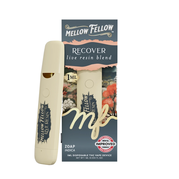 Recover Blend - Live Resin 1ml Disposable Vape - Zoap (Indica Dominant) Recover Blend - Live Resin 1ml Disposable Vape - Zoap (Indica Dominant)