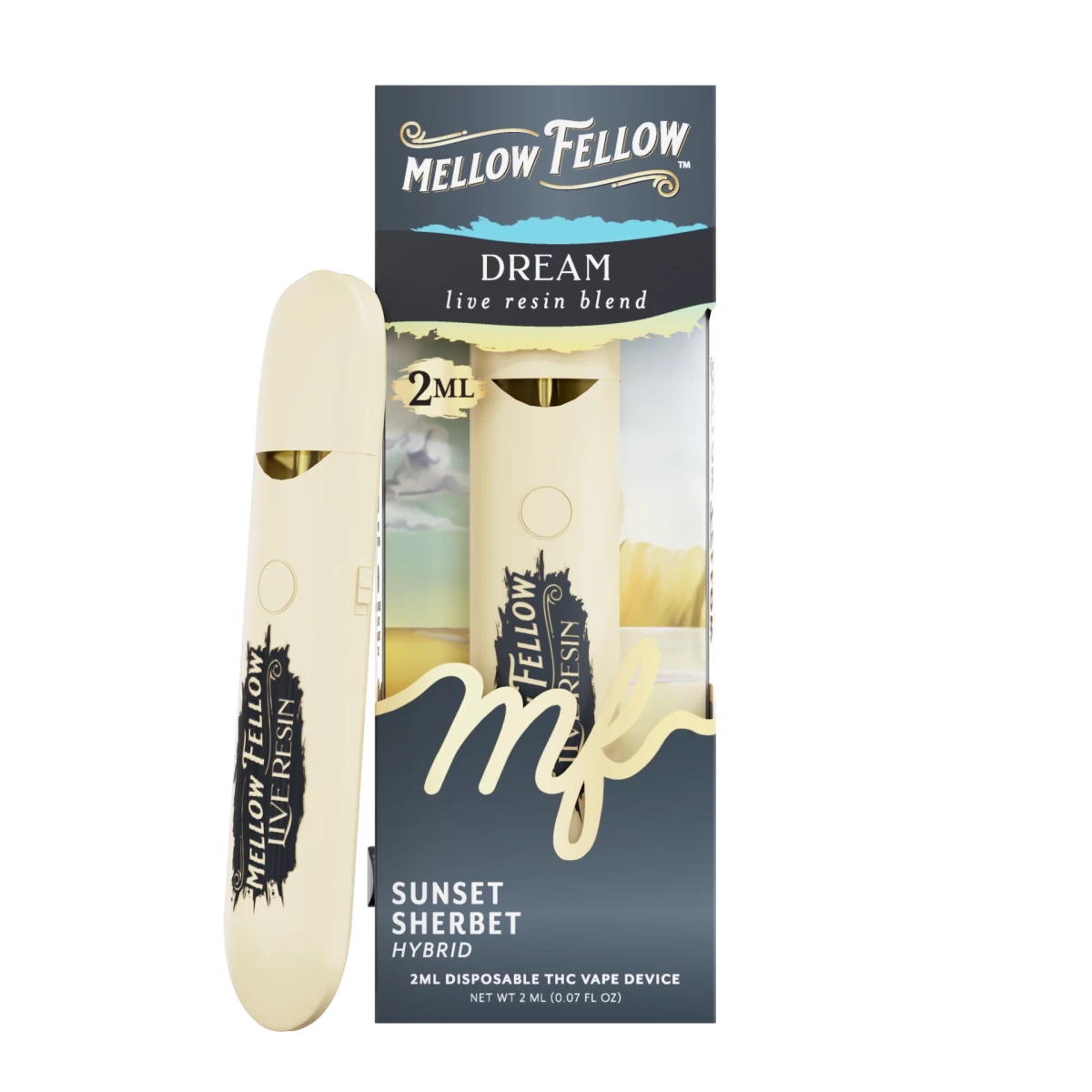 hhc thc disposable rainbow sherbet vape for sale Dream Blend 2ml Live Resin Disposable Vape