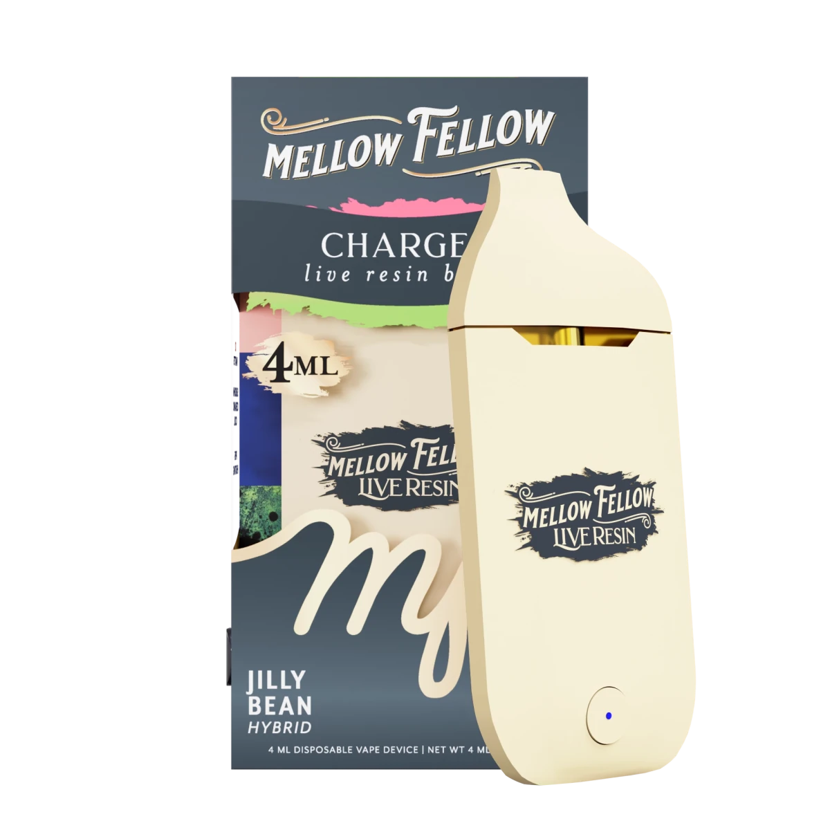 mellow yellow vape shop grays Charged Blend 4ml Live Resin Disposable Vape