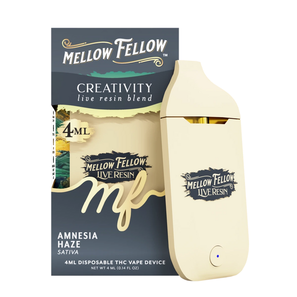 Creativity Blend 4ml Live Resin Disposable Vape - Amnesia Haze (Sativa) Creativity Blend 4ml Live Resin Disposable Vape - Amnesia Haze (Sativa)