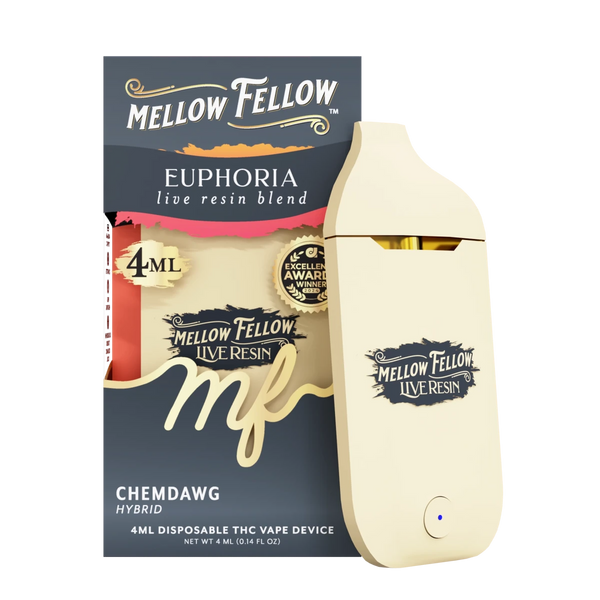 Euphoria Blend 4ml Live Resin Disposable Vape - Chemdawg (Hybrid) Euphoria Blend 4ml Live Resin Disposable Vape - Chemdawg (Hybrid)