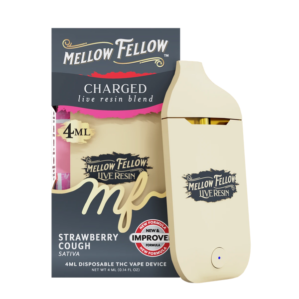Charged Blend 4ml Live Resin Disposable Vape - Strawberry Cough (Sativa) Charged Blend 4ml Live Resin Disposable Vape - Strawberry Cough (Sativa)