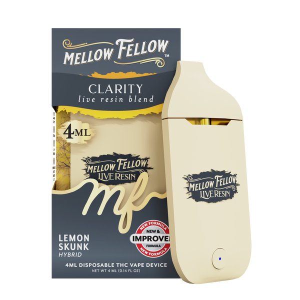 Clarity Blend 4ml Live Resin Disposable Vape - Lemon Skunk (Hybrid) Clarity Blend 4ml Live Resin Disposable Vape - Lemon Skunk (Hybrid)