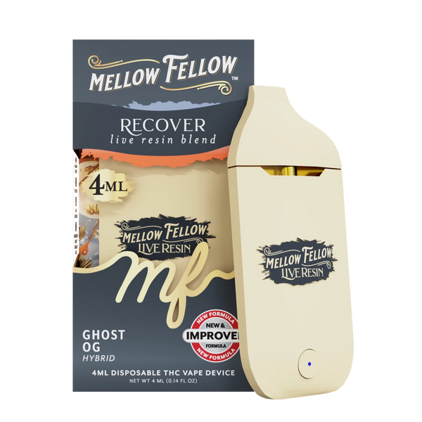 Recover Blend 4ml Live Resin Disposable Vape - Ghost OG (Hybrid) Recover Blend 4ml Live Resin Disposable Vape - Ghost OG (Hybrid)