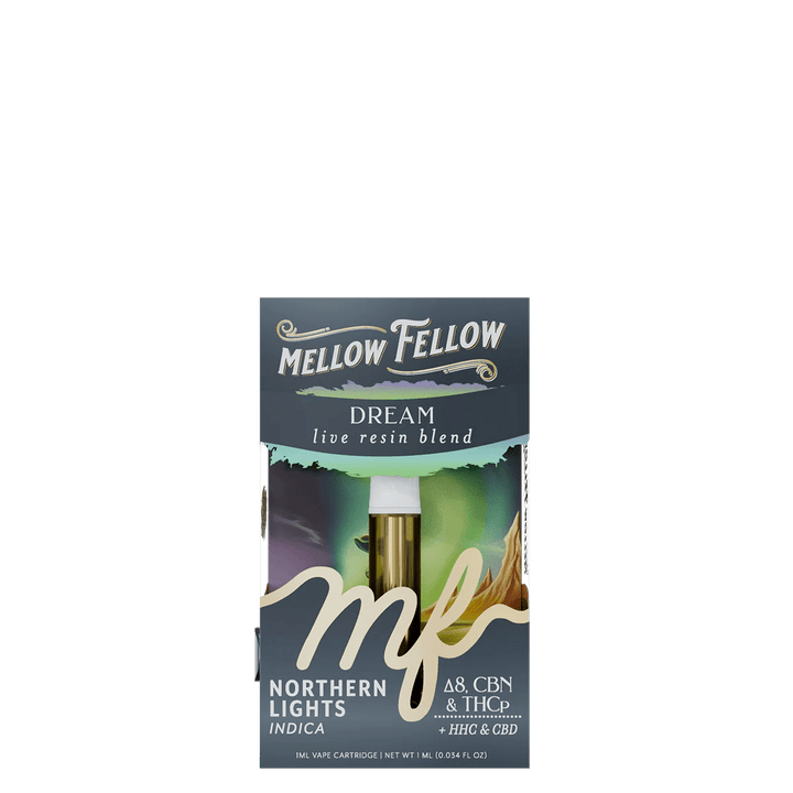 Dream Blend 1ml Live Resin Vape Cartridge - Northern Lights (Indica) - Mellow Fellow