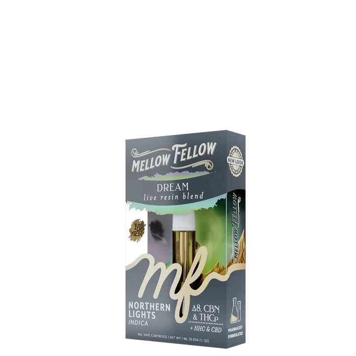 Dream Blend 1ml Live Resin Vape Cartridge - Northern Lights (Indica) - Mellow Fellow