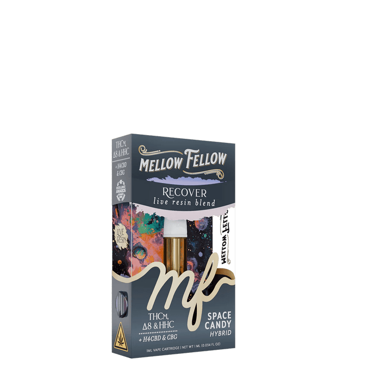 Recover Blend 1ml Live Resin Vape Cartridge - Space Candy (Hybrid) - Mellow Fellow