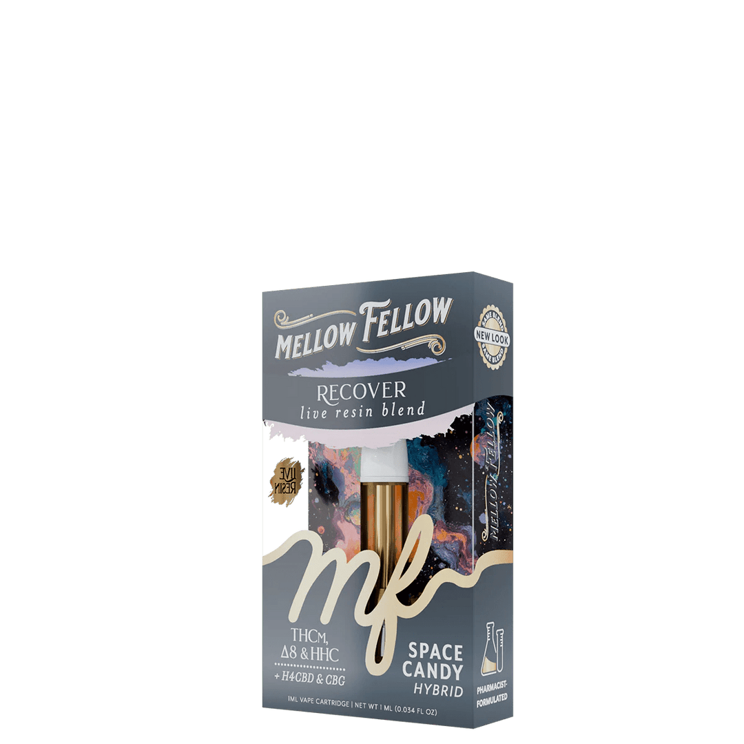 Recover Blend 1ml Live Resin Vape Cartridge - Space Candy (Hybrid) - Mellow Fellow