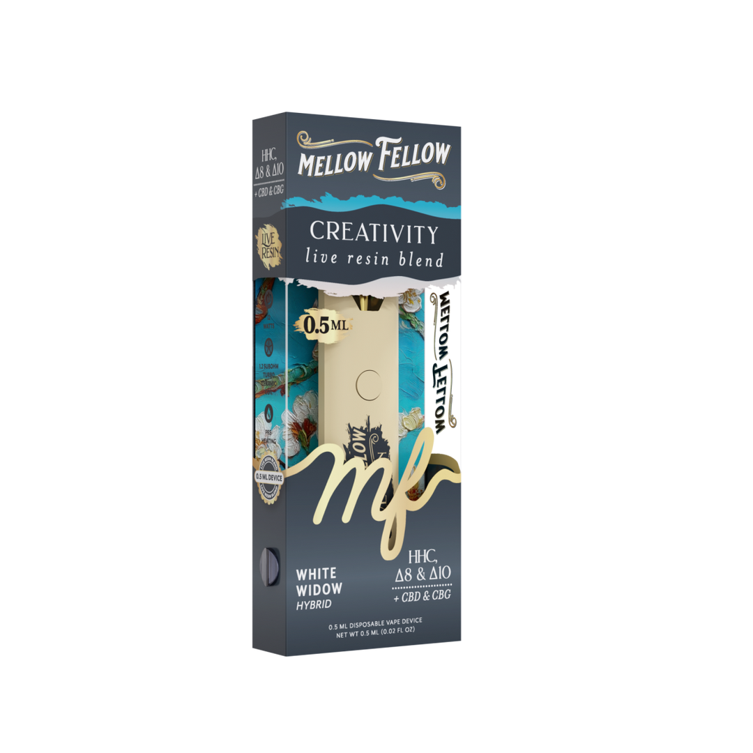 Creativity Blend 0.5ml Live Resin Disposable Vape - White Widow (Hybrid)