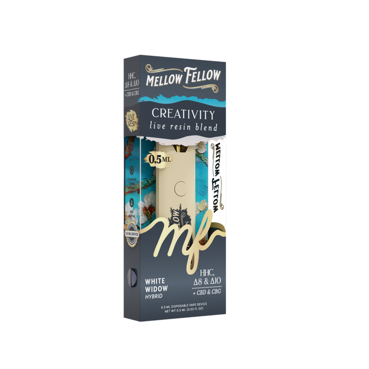 Creativity Blend 0.5ml Live Resin Disposable Vape - White Widow (Hybrid)