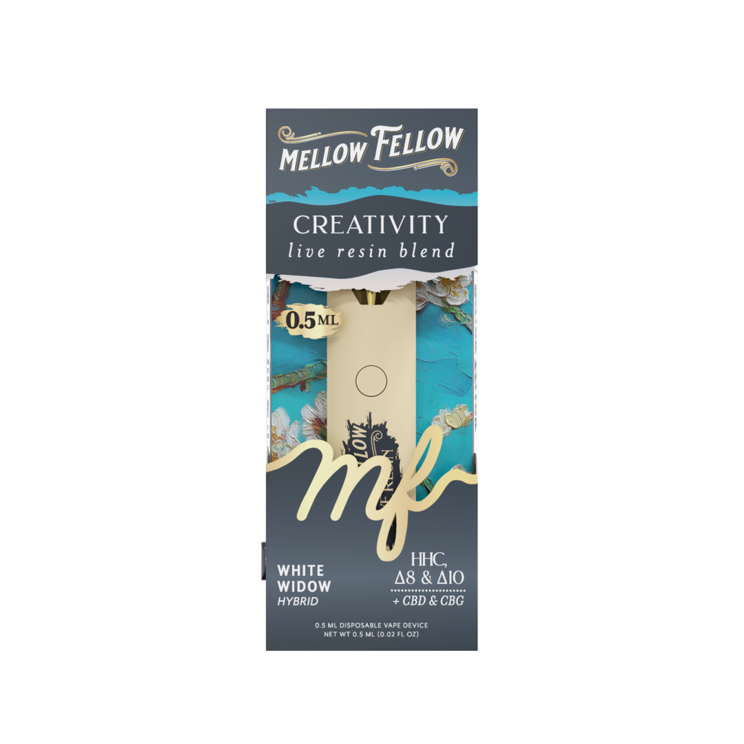 Creativity Blend 0.5ml Live Resin Disposable Vape - White Widow (Hybrid)