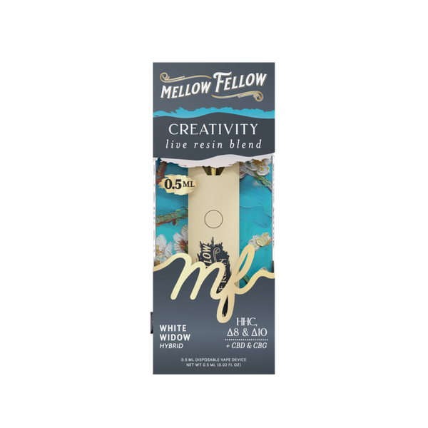 Creativity Blend 0.5ml Live Resin Disposable Vape - White Widow (Hybrid) Creativity Blend 0.5ml Live Resin Disposable Vape - White Widow (Hybrid)