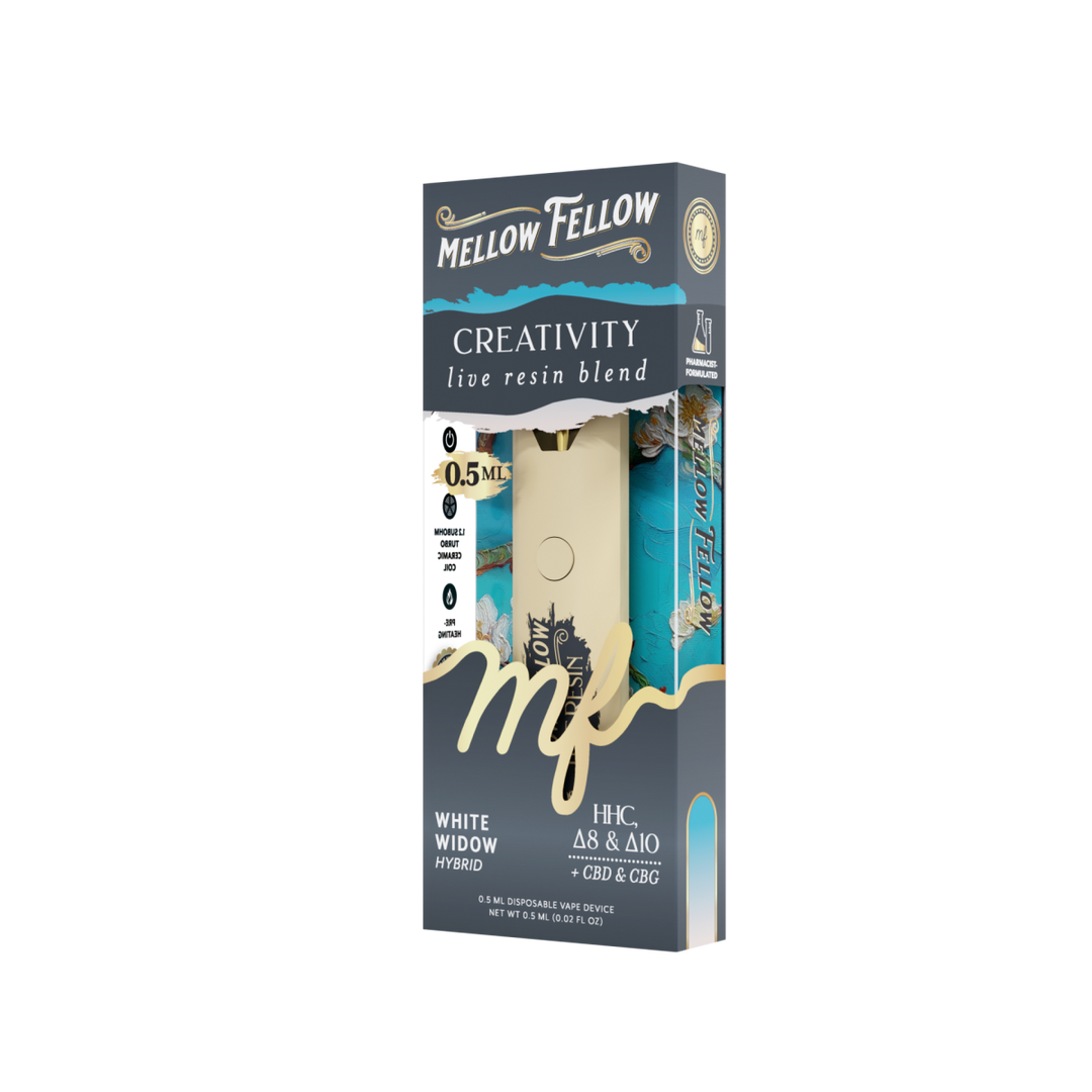 Creativity Blend 0.5ml Live Resin Disposable Vape - White Widow (Hybrid)