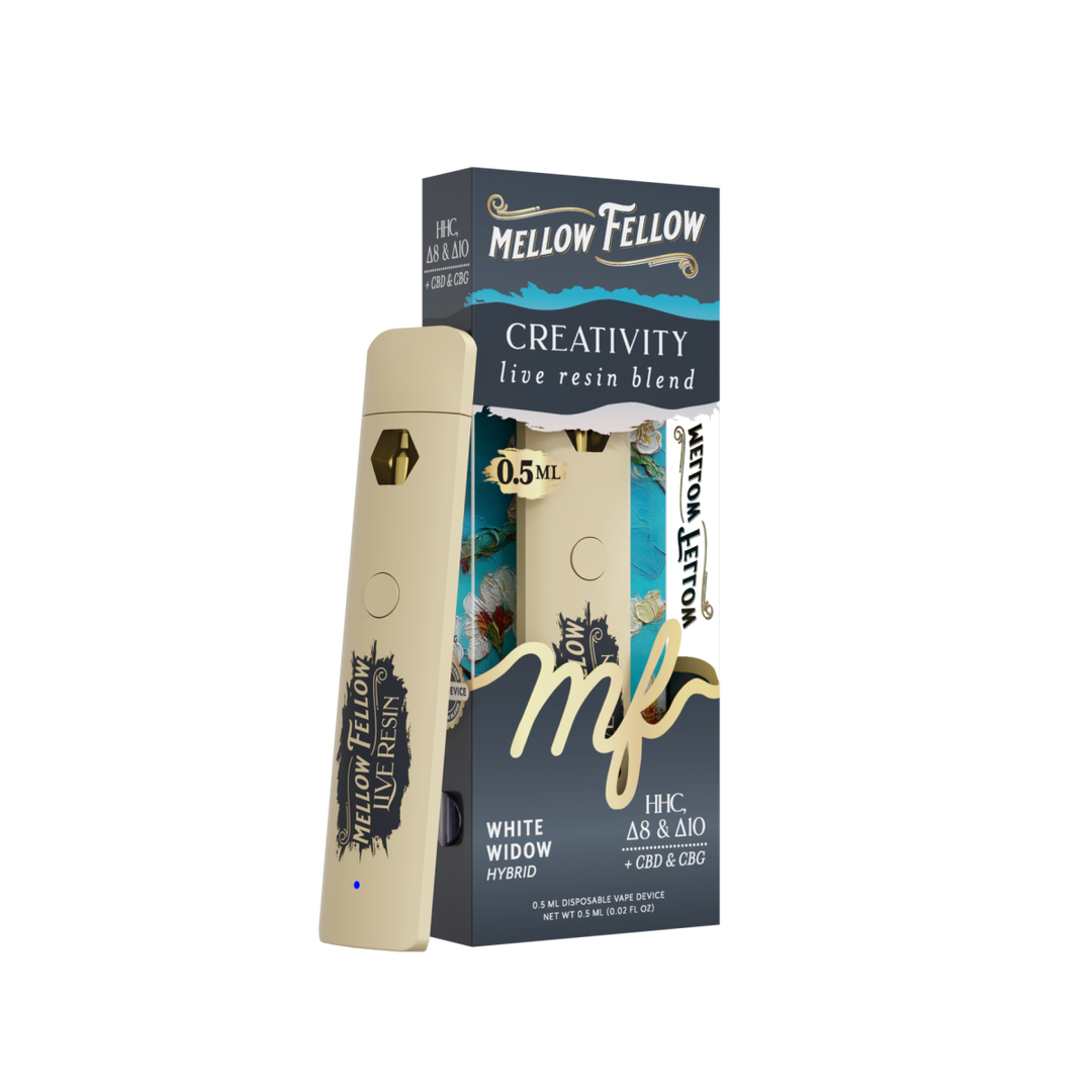 Creativity Blend 0.5ml Live Resin Disposable Vape - White Widow (Hybrid)