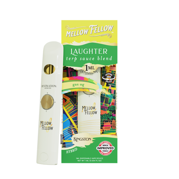 Laughter Blend - Terp Sauce 1ml Disposable Spinner Vape - Gas OG (Hybrid) Laughter Blend - Terp Sauce 1ml Disposable Spinner Vape - Gas OG (Hybrid)