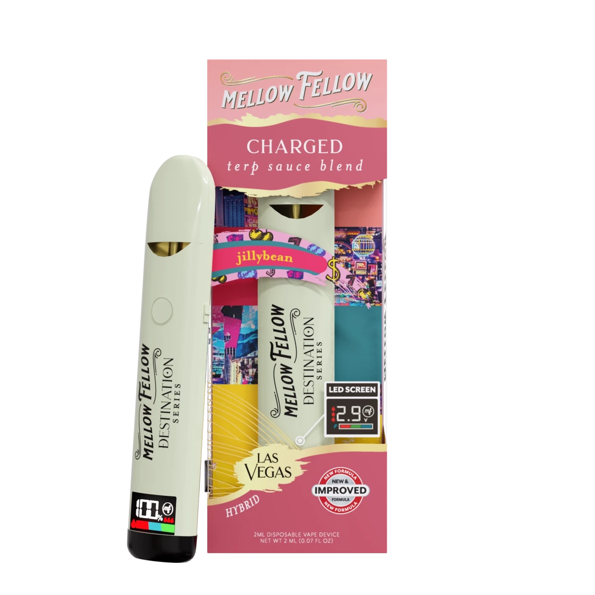 Charged Blend - Terp Sauce 2ml Disposable Vape - Jillybean (Hybrid)   Mellow Fellow