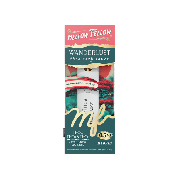Wanderlust Blend 0.5ml Terp Sauce Disposable Vape - Permanent Marker (Hybrid) Wanderlust Blend 0.5ml Terp Sauce Disposable Vape - Permanent Marker (Hybrid)