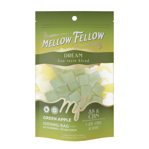 Dream Blend - Live Resin M-Fusions Edibles - Green Apple 1000mg Dream Blend - Live Resin M-Fusions Edibles - Green Apple 1000mg