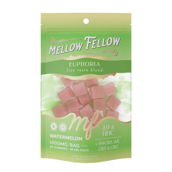 Euphoria Blend - Live Resin M-Fusions Edibles - Watermelon 1000mg Euphoria Blend - Live Resin M-Fusions Edibles - Watermelon 1000mg