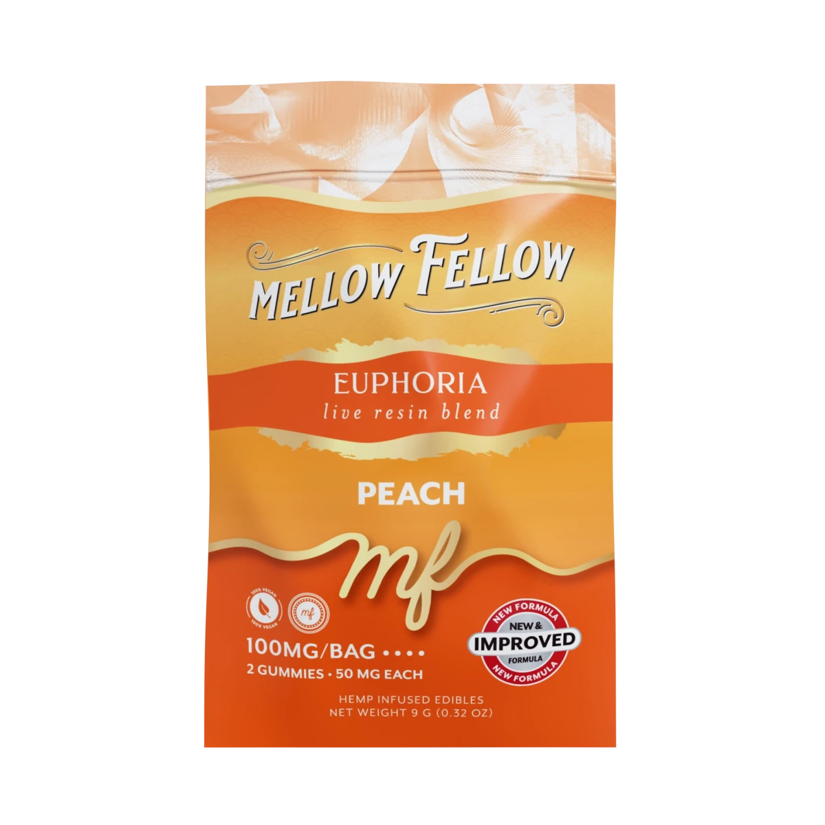 Euphoria Blend - Live Resin M-Fusions Edibles Sachets - Peach