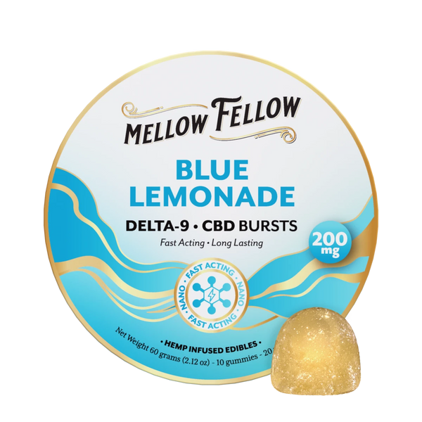 Delta 9 THC CBD Burst Nano Gummies 200mg - Blue Lemonade Delta 9 THC CBD Burst Nano Gummies 200mg - Blue Lemonade
