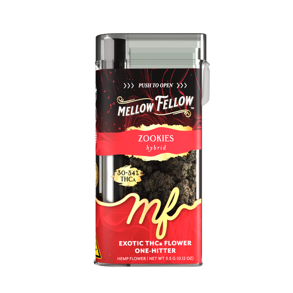 THCa Flower 3.5g Exotic Jar + One Hitter - Zookies (Hybrid) THCa Flower 3.5g Exotic Jar + One Hitter - Zookies (Hybrid)